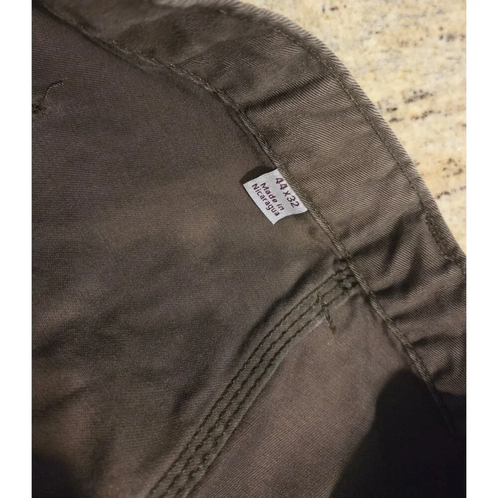 Carhartt Pants Utility Men 44x32 Brown Cotton Canvas Carpenter Work B324 DFE
